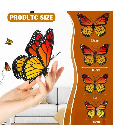Monarch Butterfly Hair Clips - Orange Barrettes for Women, Girls, Teens - Halloween 3D Butterfly Clips - Cute and Kawaii Hair Accessories - Day of the Dead Party Favors (24) - Buy Online on GoSupps.com