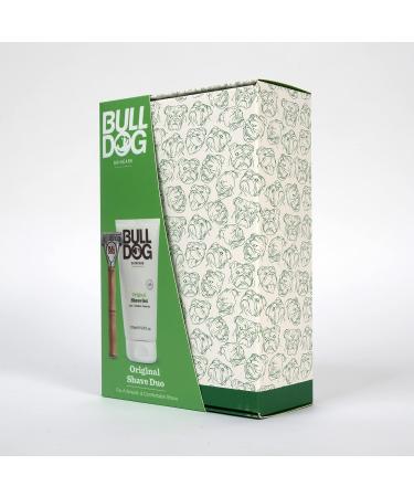 Bulldog Skincare Original Shave Duo Gift Set for Men - Bamboo Razor and Shave Gel 175ml - Buy Online on GoSupps.com