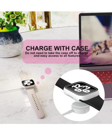 Landhoo 6 Pack case for Apple Watch Series SE/6/5/4 40mm Screen Protector with Tempered Glass Hard PC HD Full Cover Protective iwatch. Rose Gold+Pink+Silver+Starlight+Classic Leopard+Clear only for 40mm - Buy Online on GoSupps.com