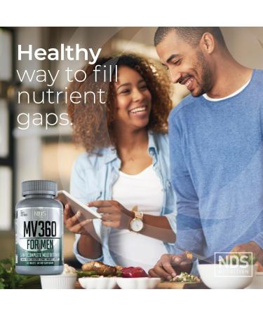 FitLife Brands Men's Nutrition MV360 5-in-1 Complete Multivitamin with Essential Vitamins for Energy Digestion Toning Immune Support and Mens Health & Vitality 60 Tablets 30 Servings - Buy Online on GoSupps.com