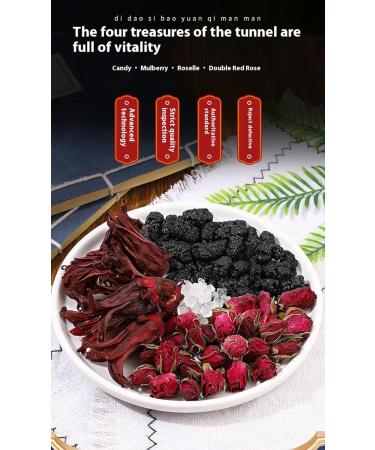 Slimming Tea Bags Mulberry Rose Triple Combination of Dried Flowers Summer Sweet and Sour Fruit Tea Beauty and Nourishing Moisturizing and Degreasing Throat 20 Bags - Buy Online on GoSupps.com