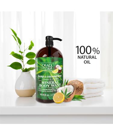 Dead Sea Collection Hemp & Coconut Lime Body Wash Pack of 2 (67.6 fl. oz) - Moisturizing Cleanser for Women and Men - Buy Online on GoSupps.com