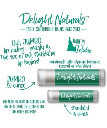 Delight Naturals Jumbo Coconut Lip Balm - 0.50 oz | Moisturizing and Nourishing - Buy Online on GoSupps.com