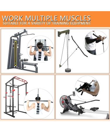 38IN Detachable Rubber Wrapped LAT Pull Down Bar for Cable Machine - Tricep and Back Muscle Exercises - Buy Online on GoSupps.com