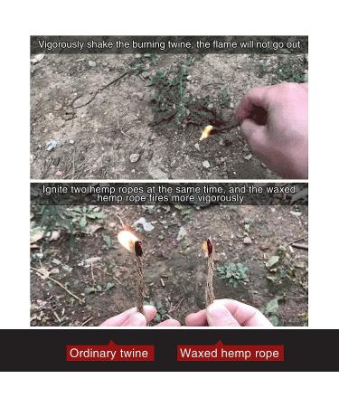 GOLDACE 100% Windproof Fire Starters Kit | Emergency Survival Tools for Camping | Rainproof & Moisture Resistant | Long-Lasting Kindling Tinder with Hemp Core | Unlimited Shelf Life - Buy Online on GoSupps.com