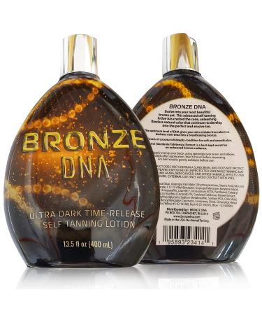 Bronze DNA Natural Sunless Self Tanner Lotion - Gradual Self Tanner for Women and Men - XL 13.5 Oz Bottle - Buy Online on GoSupps.com