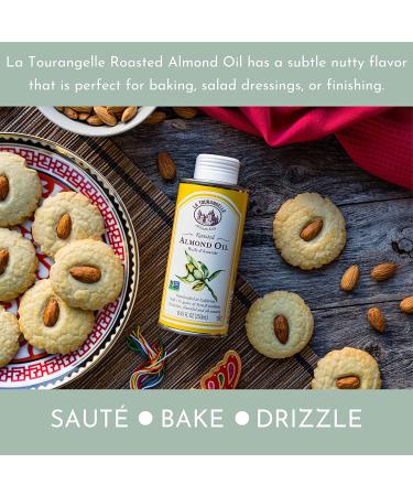 La Tourangelle  Roasted Almond Oil  Artisanal Cooking Oil Rich in Vitamins E  B  and P  Bake  Cook  and Whisk into Marinades and Vinaigrettes  16.9 fl oz Roasted Almond 16.9 Fl Oz (Pack of 1) - Buy Online on GoSupps.com