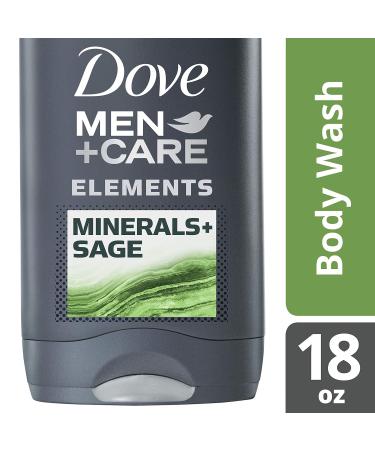 Dove Men+Care Elements Body Wash Mineral + Sage - Nourishing 18 oz for Healthy Skin & Bacteria Removal | International Shipping Available - Buy Online on GoSupps.com