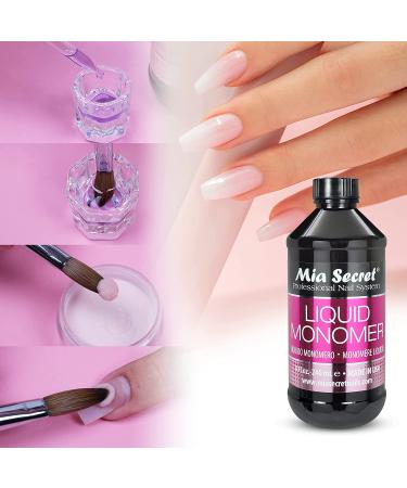 Mia Secret Liquid Monomer Professional Acrylic System 4 oz - Long-lasting Formula for Perfect Nails - Buy Online on GoSupps.com