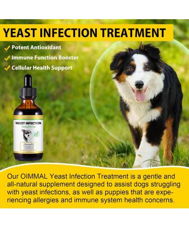 Natural Yeast Infection Drops for Dogs - Itch, Ear Infection, Allergy Relief - Herbal Bacon Flavor - 2 Fl Oz - Buy Online on GoSupps.com