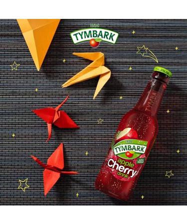Original Polish Tymbark Drinking Juice | 250ml | The Fruity Refreshment from Poland | Less Sugar Juicy Refreshing Fruit Drink | Perfect For a Meal - Pack of 12 (Cherry Apple Drink) - Buy Online on GoSupps.com