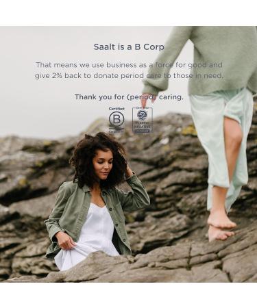 Saalt Menstrual Cup - Premium Design - Most Comfortable Period Cup - #1 Active Cup - Wear for 12 Hours - Soft Flexible Reusable Medical-Grade Silicone - Made in USA (Seafoam Green Small) Small Seafoam Green - Buy Online on GoSupps.com