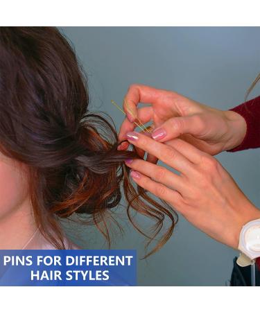 Stoutips 100 Pcs Blonde Hair Bobby Pins for Women | 5cm Long Hair Grips with Storage Box | Ideal for Thick Hair | Hairdressing & Styling Essentials - Buy Online on GoSupps.com