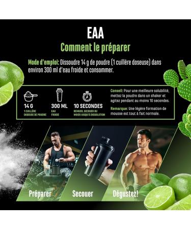  GEN GERMAN ELITE NUTRITION EAA Powder 532g (38 servings) - The 9 essential amino acids including histidine & BCAAs - Human Code Formula - Vegan - Very - Buy Online on GoSupps.com