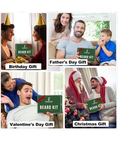Beard Growth and Grooming Kit with Beard Oil and Balm - Christmas Gifts for Men - Orange Beard Kit with Wash, Comb, and Brush - Buy Online on GoSupps.com