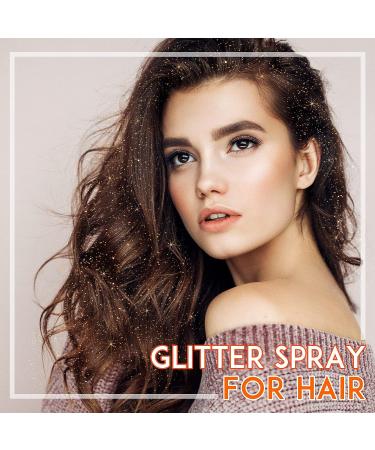 Latibell Glitter Spray Mist - Gold 2.7 fl oz | Body & Hair Shimmer Sparkle | Women's Cosmetic Glitter Spray - Buy Online on GoSupps.com