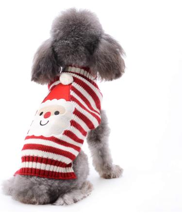 Hrttsy Christmas Dog Sweater Warm Winter Pullover for Small to Large Dogs & Cats | Santa Claus Pet Costume - Buy Online on GoSupps.com