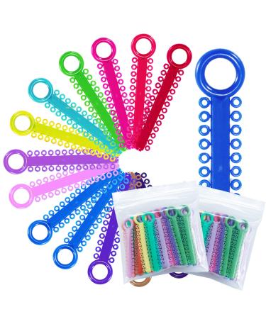 2080 Power Sticks Ligature Ties Orthodontic Ligature O-Ties  Elastic Ligature Bands  Elastic ties O-Rings Elastic Bands for Braces 26 ties on each stick (Mix Color)
