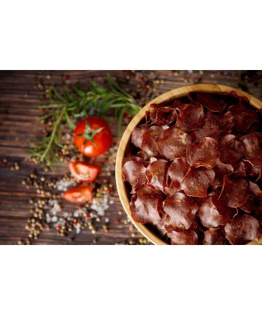 Craftsman Beef Chips | 100% Smoked & Crispy Jerky | Protein-Rich Gluten-Free Meat Snack (30g) | Perfect for Parties | Delicious Wafer-Thin Beef Snacks - Buy Online on GoSupps.com