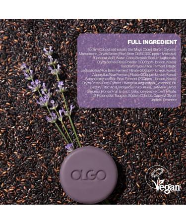 Vegan Rice Cleansing Bar 3.5 oz - Hydrating Korean Solid Cleanser for Face & Body | Relaxing Lavender Scent - Buy Online on GoSupps.com