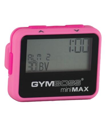 Gymboss Minimax Interval Timer And Stopwatch Pink/Pink Soft Coating
