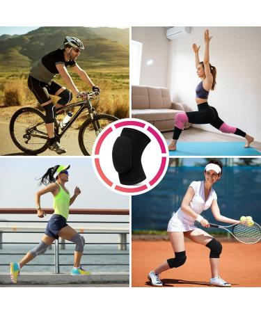 Buy Volleyball Knee Pads - Unisex Medium Black Knee Brace for Sports | Perfect for Basketball Dance Yoga Cycling & More - Buy Online on GoSupps.com