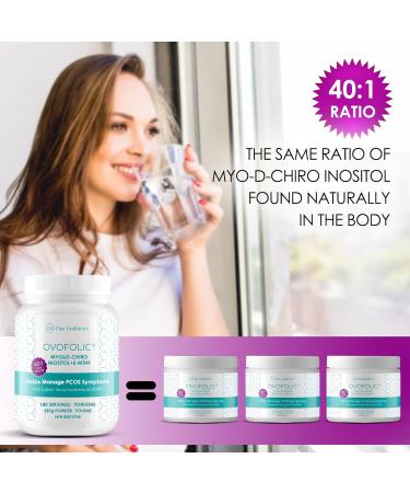 Ovofolic PCOS Supplement for Women - Boost Fertility Hormonal Balance and PCOS Support - Myo-Inositol D-Chiro Inositol Active Folate - High Potency PCOS Supplements (180 servings 387g Jar) 387 g (Pack of 1) - Buy Online on GoSupps.com