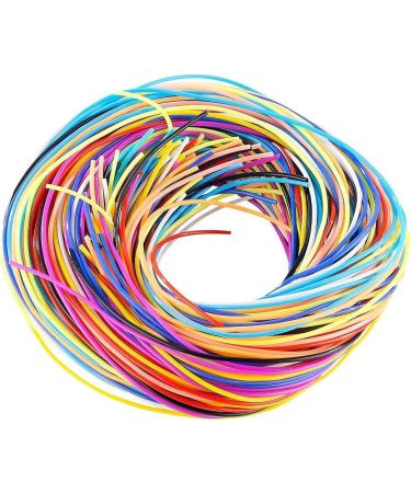 Colorful Hair Strings - Hair Tinsel Extensions Hair Thread Yarn Braiding Wire Ribbon | 96 Colorful Plastiic Braided Hip Hop Headband Braided Rope Braiding Hair Tie for Girls Braids Hair Styl - Buy Online on GoSupps.com
