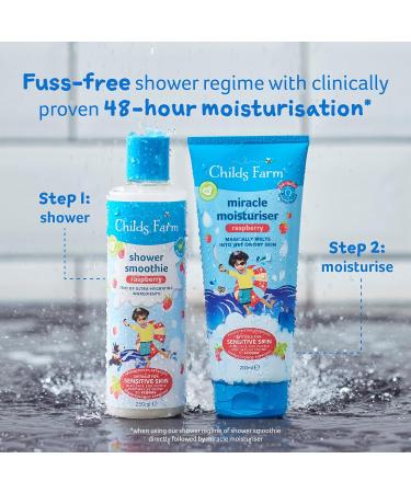 Childs Farm Shower Smoothie Raspberry Body Wash 250ml | Ultra Hydrating | 12-Hour Moisturisation - Buy Online on GoSupps.com