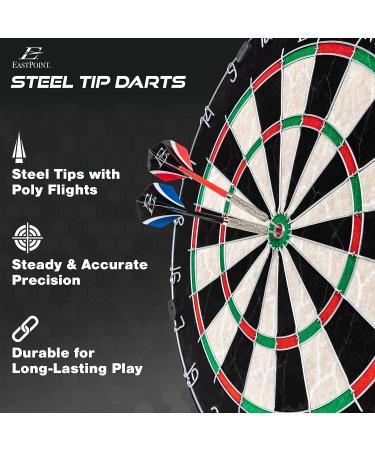 EastPoint Sports Bristle Dartboard and Cabinet Set with Easy Assembly - Complete with Accessories and Scoreboard - Buy Online on GoSupps.com