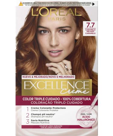 EXCELLENCE Creme tinte #7.7-caramelo helado