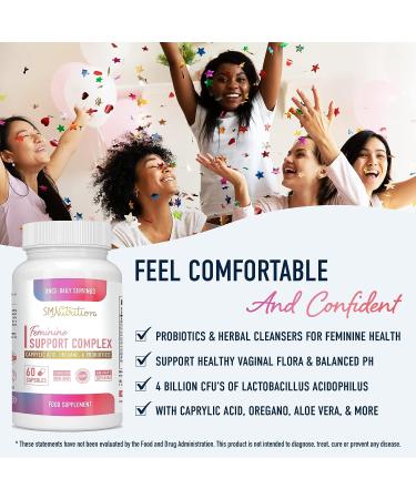 Female Balance Complex for Women - Vaginal Probiotics for Healthy Flora, pH Balance & Odor Control | Probiotic Vaginal Health with Caprylic Acid & Black Walnut | 3rd-Party Tested - 60 Ct - Buy Online on GoSupps.com