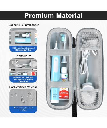 Buy Tunyinsh Electric Toothbrush Travel Case for Oral-B & Philips Sonicare | Portable Hard Shell Black Case for Electric Toothbrushes & Accessories - Buy Online on GoSupps.com