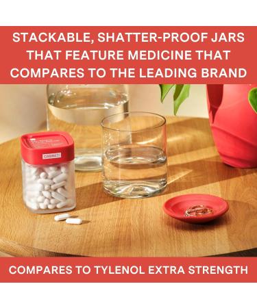 Cabinet: 500mg Acetaminophen for Headache Relief Toothaches Sore Throat and Fever Reducer 120 Tablets (Refill Pouch) - Buy Online on GoSupps.com