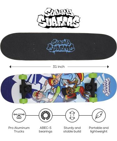Subway Surfer 31 Complete Cruiser Skateboard - Ideal for Commuting, Cruising, and Tricks - Perfect for Kids & Teens - Graffiti Design - Buy Online on GoSupps.com