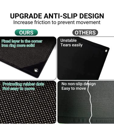 MSOAT Golf Swing Mat w/ Impact Traces | Portable Training Aids for Backyards | Velvet Material | Accustrike Technology | Darker Green - Buy Online on GoSupps.com