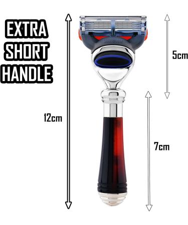 Turtle Luxury Safety Razor - 5 Blades + Stainless Steel & Chrome-Plated Mini Handle - Limited Edition - Buy Online on GoSupps.com