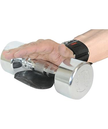 Cobra Grips PRO Weight Lifting Gloves - Heavy Duty Straps - Powerlifting Hooks - Adjustable Neoprene Padded Wrist Support - Bodybuilding - Black Rubber - Buy Online on GoSupps.com