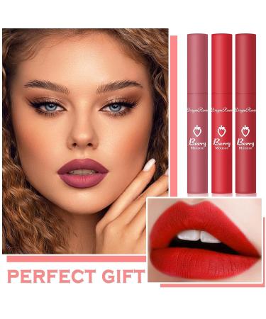 IONSGAKO 3PCS Matte Nude Lipstick Set B for Women - Long Lasting, Waterproof Lip Makeup - Buy Online on GoSupps.com