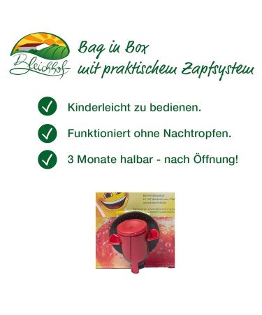 Buy BLEICHHOF Cloudy Apple Juice - Vegan Direct Juice (2x3L) | International Shipping Available - Buy Online on GoSupps.com