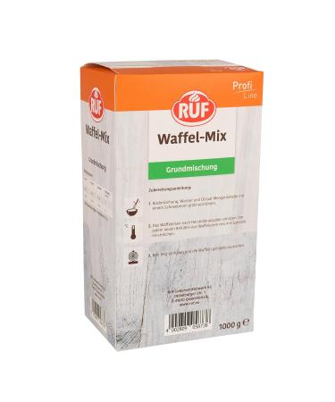 Ruf Waffle Dough - 1kg Baking Mix for Delicious Heart-Shaped Waffles | Easy Preparation & Practical Storage | International Shipping - Buy Online on GoSupps.com