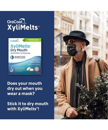 XyliMelts Discs for Dry Mouth Mild Mint 80 ea - Pack of 1 | Fast Relief from Dry Mouth - Buy Online on GoSupps.com
