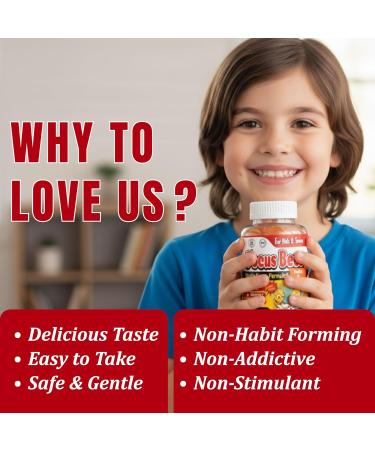 Focus Gummies for Kids & Teens Brain Health Memory Concentration & Attention Omega 3 DHA Kids Focus Vitamins Teen Brain Focus Vitamins for Clarity & Cognitive Orange Flavor 60 Gummy - Buy Online on GoSupps.com