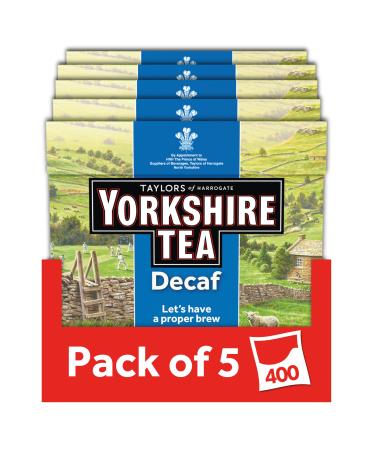 Yorkshire Tea Yorkshire Tea Decaffeinated Tea Bags 80 (Pack of 5 | Total of 400 Bags)