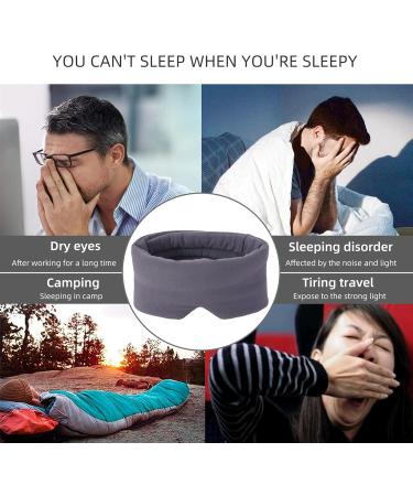 Skin-Friendly Eye Mask for Home/Travel/Work - Elastic, Wrinkle-Resistant, Breathable - Unisex Sleep Mask - Buy Online on GoSupps.com