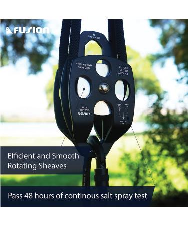Fusion Climb Secura Double Aluminum Side Swing Pulley in Purple/Black - Buy Online on GoSupps.com