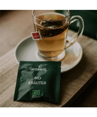 Buy J. Hornig Bio Herbal Tea Organic Premium Pyramid Bags | Fresh Sweet Taste | 25 Degradable Tea Bags - Buy Online on GoSupps.com