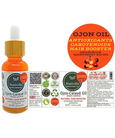 Nativilis Ojon Oil - Natural Hair & Skin Booster | Revitalize Damaged Follicles Enhance Volume & Structure | Mix with Copaiba for Max Benefits - Buy Online on GoSupps.com