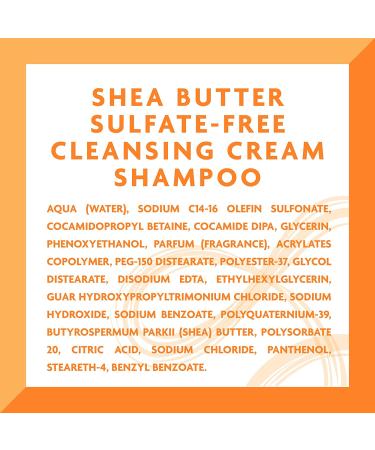 Cantu Sulfate-Free Cleansing Cream Shampoo with Shea Butter - 13.5 fl oz - Natural Hair Care - Buy Online on GoSupps.com