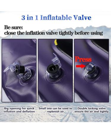 OBABA Snow Tube Inflatable Sled for Kids & Adults - Heavy Duty Large Snow Tubes for Outdoor Sledding | Holiday Christmas Fun - Buy Online on GoSupps.com